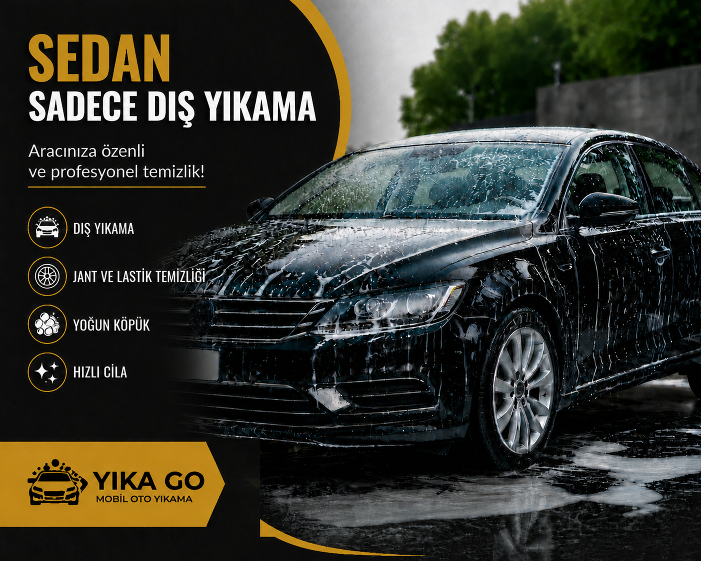 Ankara sedan sadece dış yıkama